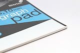 Silvine A4 Professional Graph Pad 50 Sheets 90gsm Top-Bound White Graph view 2