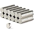 FINDMAG 150 Pcs Fridge Magnets, 6x2mm Magnets for Whiteboard, Refrigerator Magnets, Small Magnets, Neodymium Magnet, Mini Magnets, Round Magnets, DIY Magnets for Fridge, Home, Classroom, Office