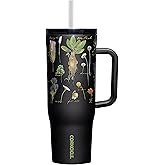 Corkcicle Warner Brothers Cruiser Insulated Tumbler with Handle & Straw - Keeps Drinks Ice Cold - Triple-Insulated - Leakproof Travel Mug - BPA-Free - Summer Drinkware Gift - 40 oz, Herbology