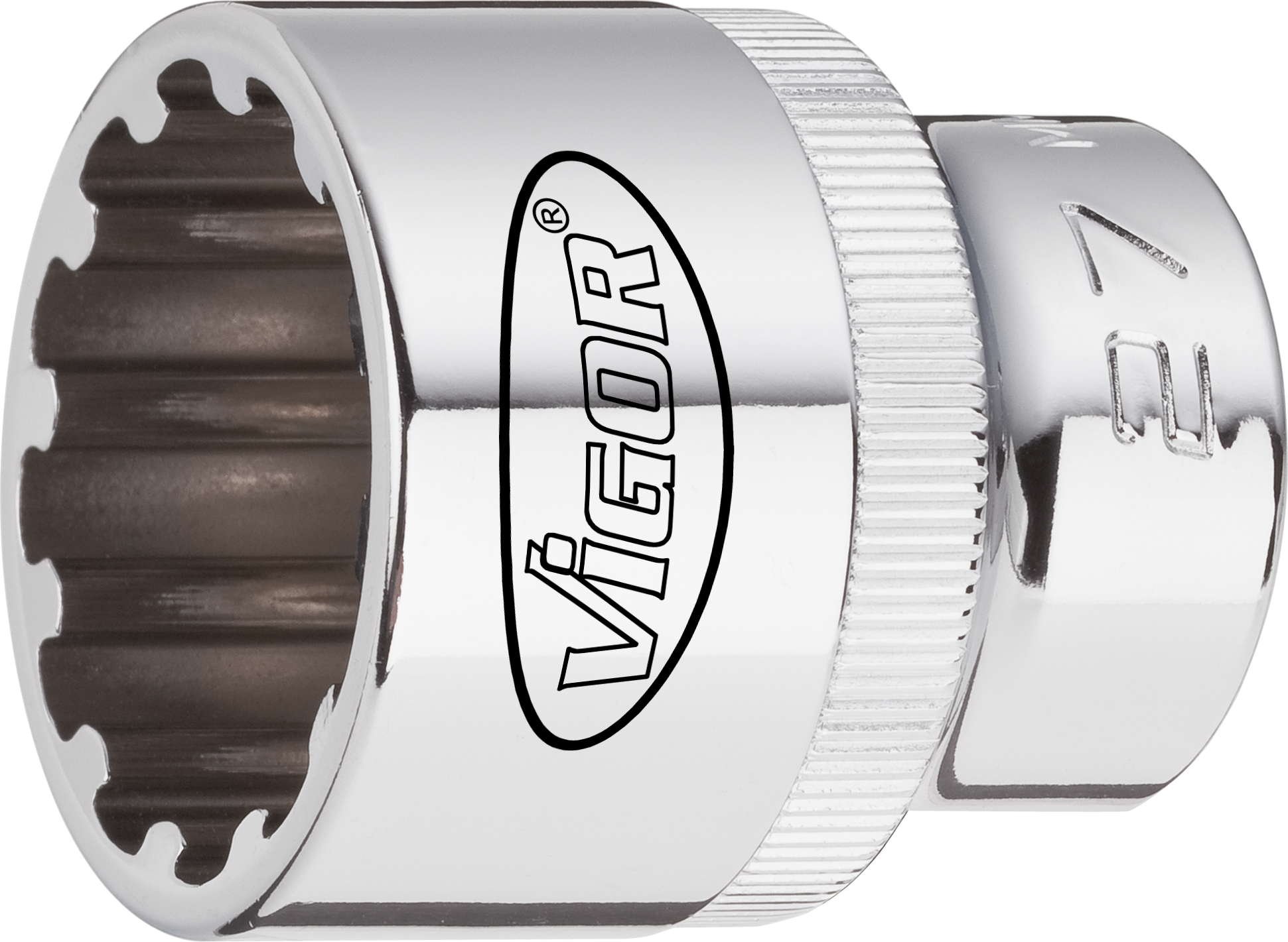Vigor V2003 Multi-Profile Socket Wrench Bit, 30 mm, 1/2"