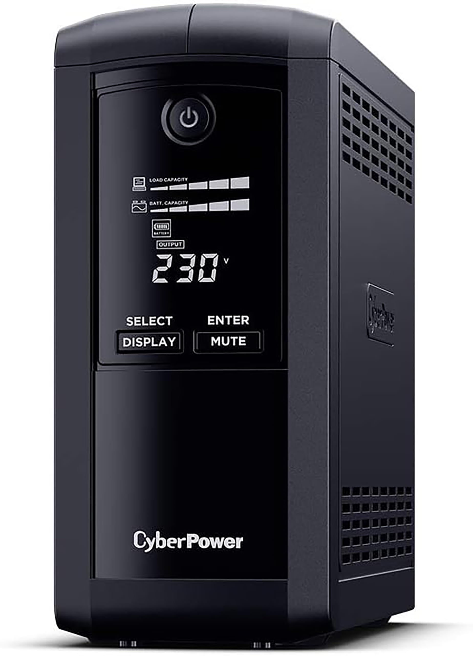 Cyberpower Vp1000Eilcd Value Pro 1000Va/550W Tower Lcd Ups, 6Xiec Outlets And Avr, Black