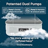 Huddle Never Deflate Luxury Single Air Bed with Built-in Pump Nightlight USB view 3