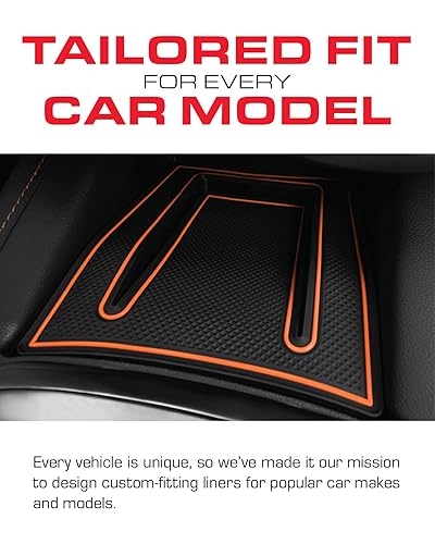 CupHolderHero Compatible With Hyundai Veloster Accessories 2019-2023 Premium Custom Interior Non-Slip Anti Dust Cup Holder Inserts, Center Console Liner Mats, Door Pocket Liners 12pc Set (Blue Trim