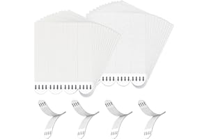 Lsnisni 24-Pairs(48 Strips) Large Picture Hanging Strips Heavy Duty, Removable Hook and Loop Tape, Damage Free No Nails Wall Hanging Strips, Adhesive Strip for Frame and Christmas Decorations