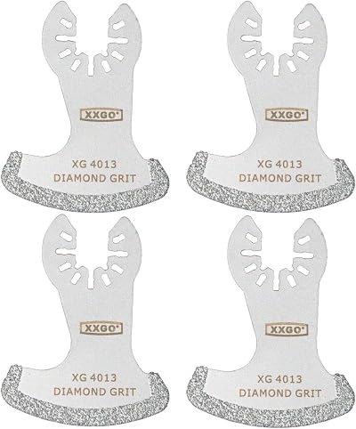 XXGO 4 Pcs Diamond Multitool Grout Removal Blades XG4001SU 1/8"
