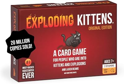 Exploding Kittens Card Game English Version Brand New 56 Cards Rules Box