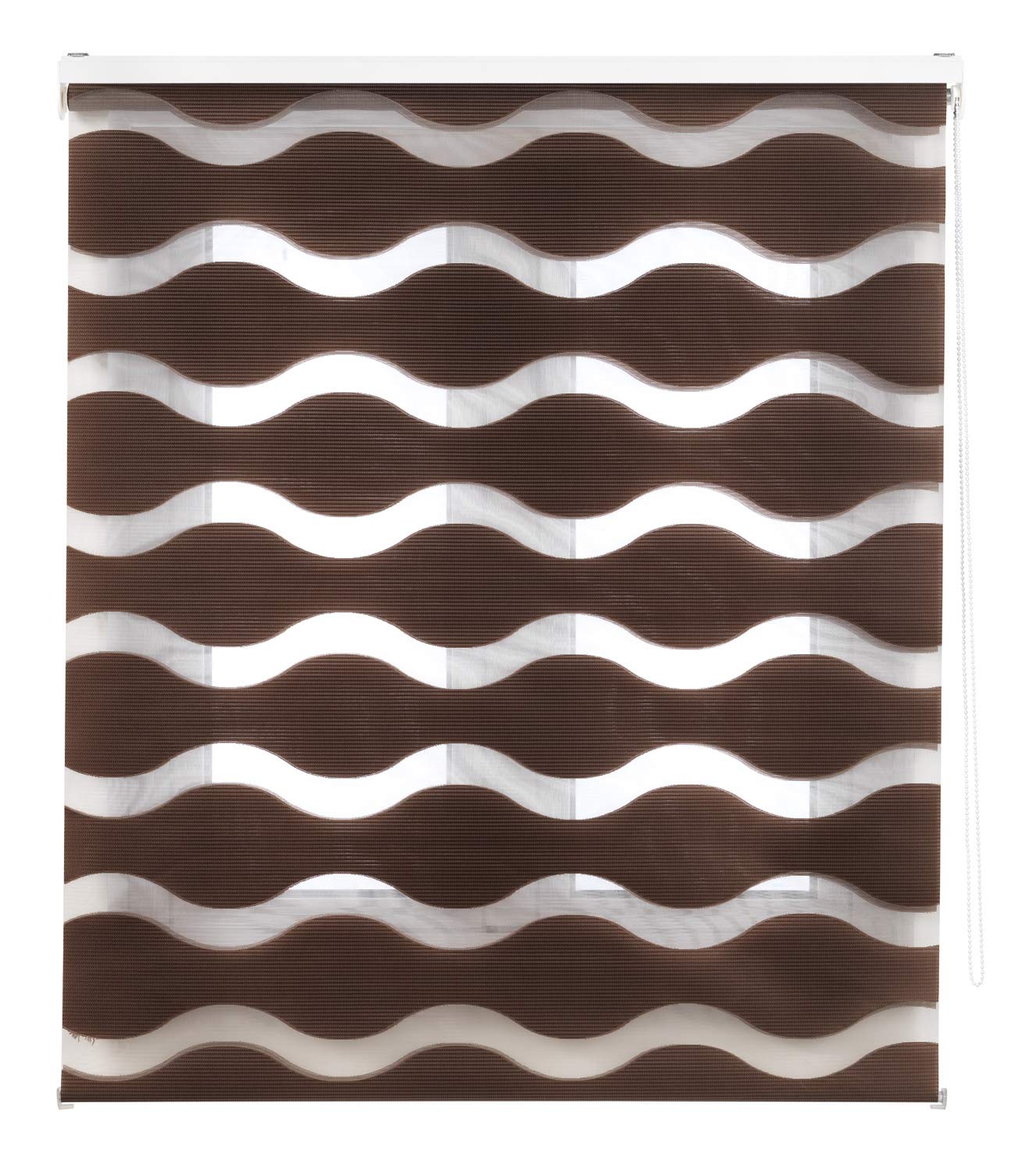 Blindecor Mediteranian Roller Blind, Brown, 120 x 180 cm