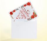 CUT POPUP Exclusive Poinsettia Merry Christmas Cards 2025 5 Cards view 7