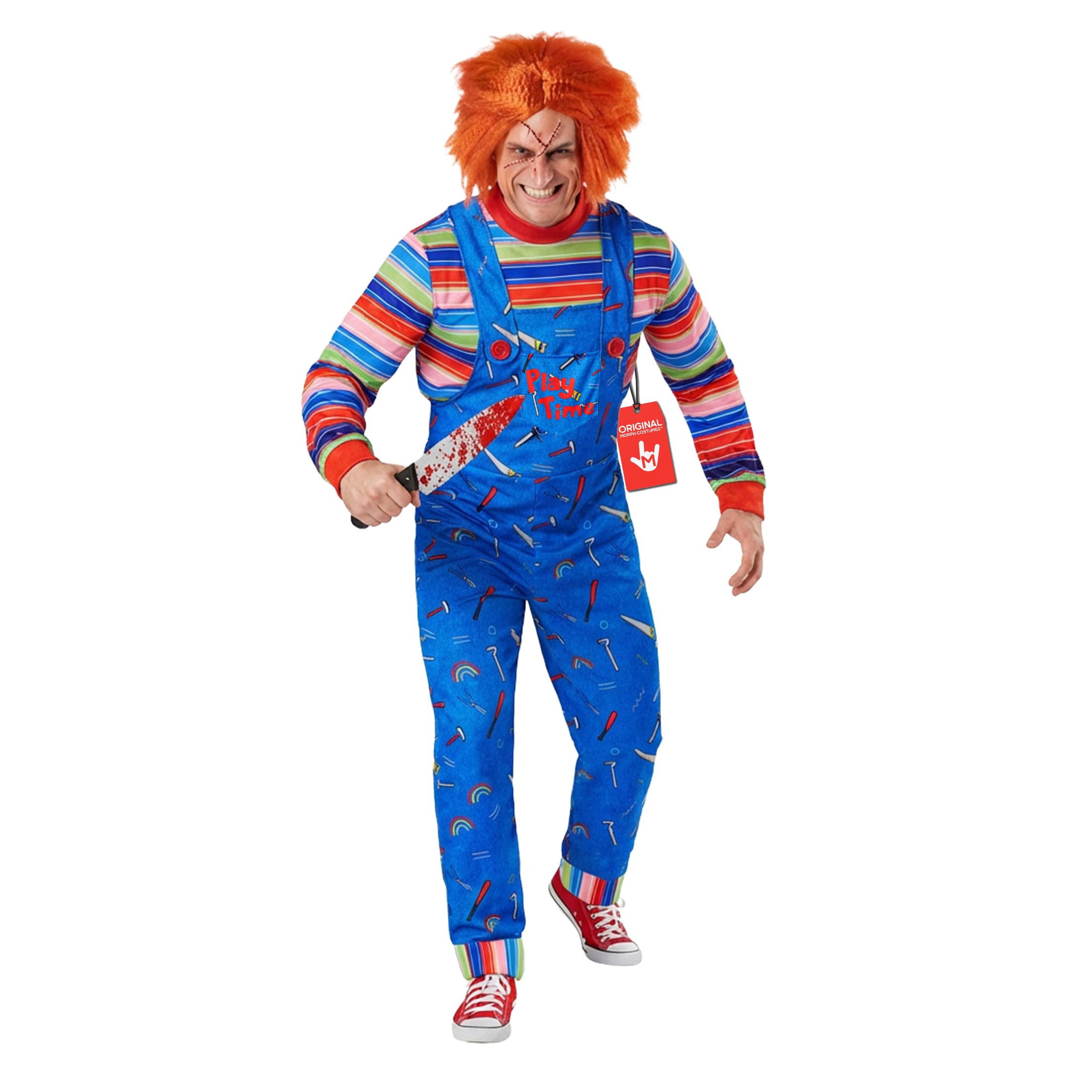 Morph Playtime Killer Doll Costume For Men, Halloween Costumes Men, Mens Halloween Costumes Adult Scary, Medium โ image 1