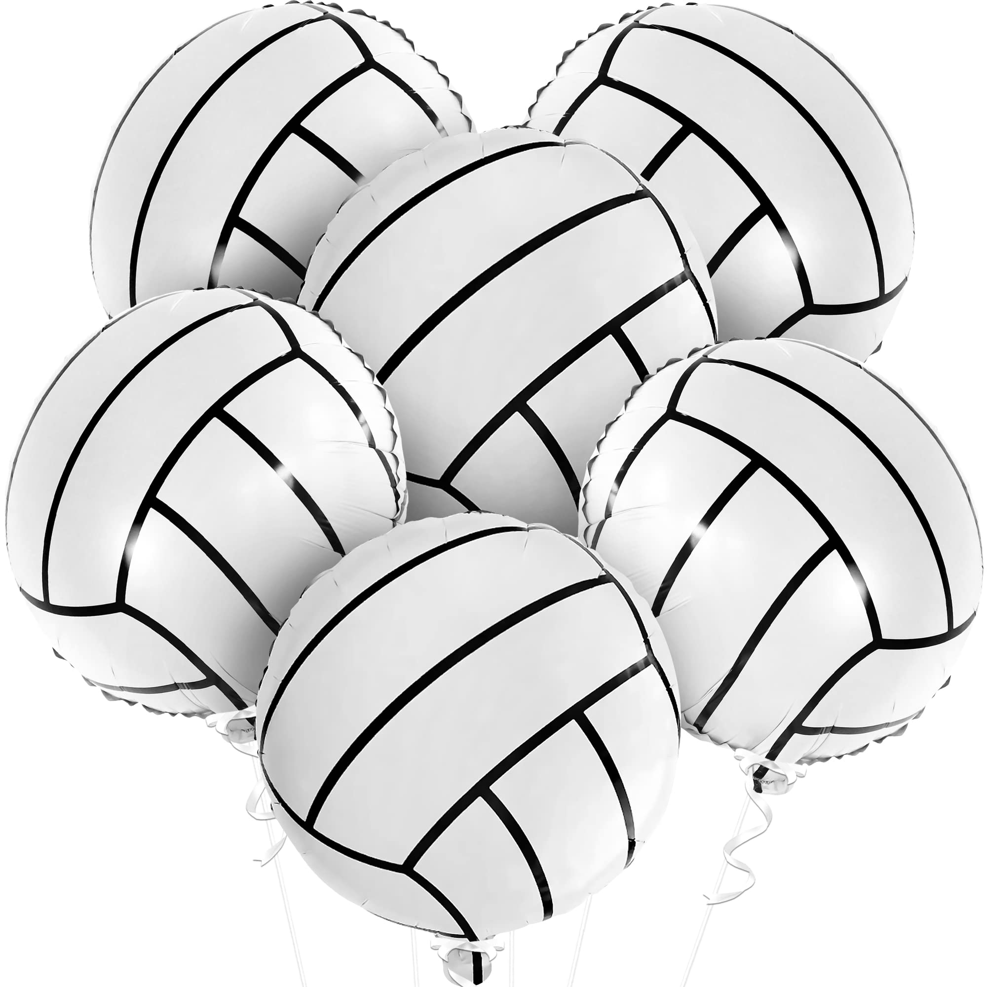 Photo 1 of *MISSING PARTS UNKNOWN*
KatchOn, Volleyball Balloons for Volleyball Party Decorations - 18 Inch, Pack of 6 | Volleyball Sports Balloons, Senior Night Decorations | Volleyball Mylar, Birthday Decorations