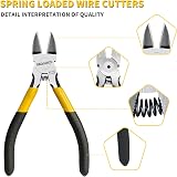 BOOSDEN 5" Flush Cutter Dikes Wire Clippers for Jewelry Crafting Electrical view 3