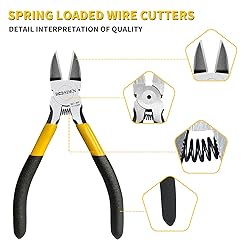 BOOSDEN 5 inch Flush Cutter, Dikes Wire Cutter for