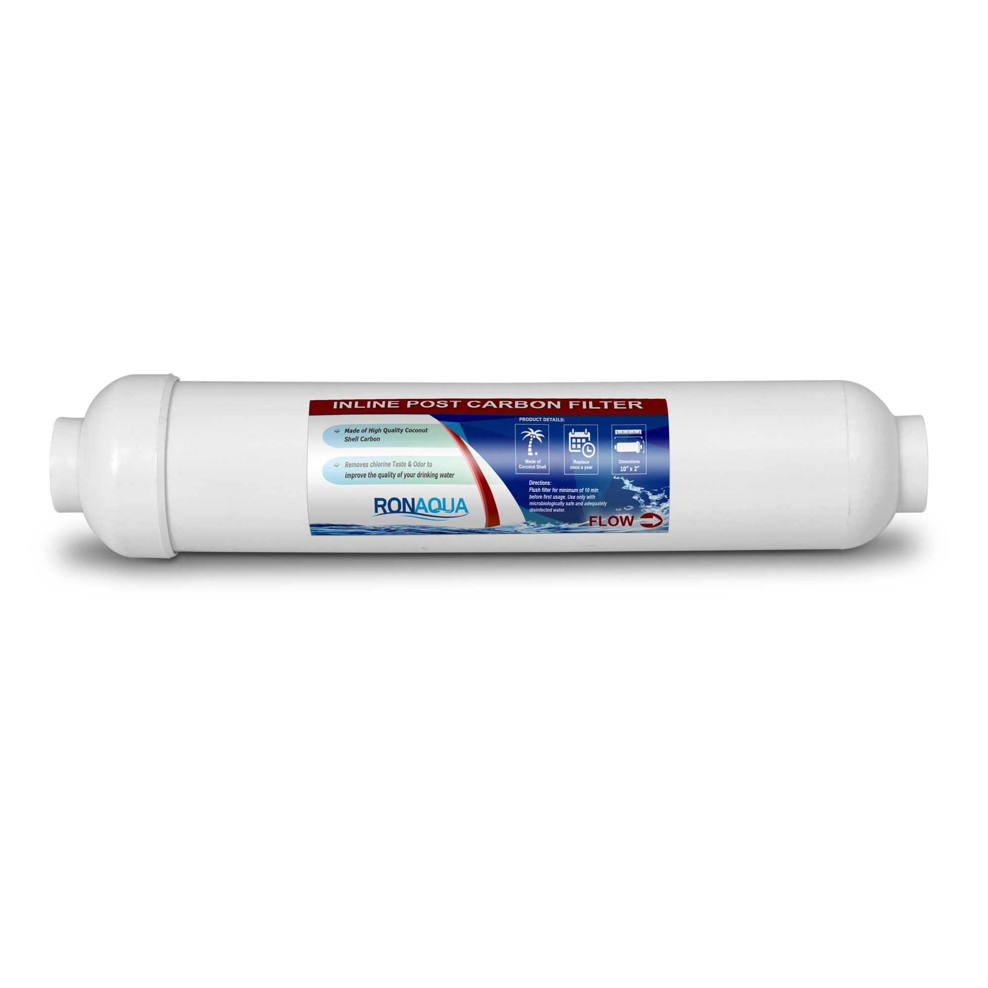 Photo 1 of T33 Inline Coconut Grade Activated Carbon Pre/Post Membrane Filter for Taste and Odor Reduction