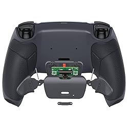eXtremeRate Dark Gray Rubberized Grip Programable