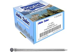 JAKE SALES 2 Inch (6D) Bright Finish Finish Nails - 1 Pound ~ 210 Nails