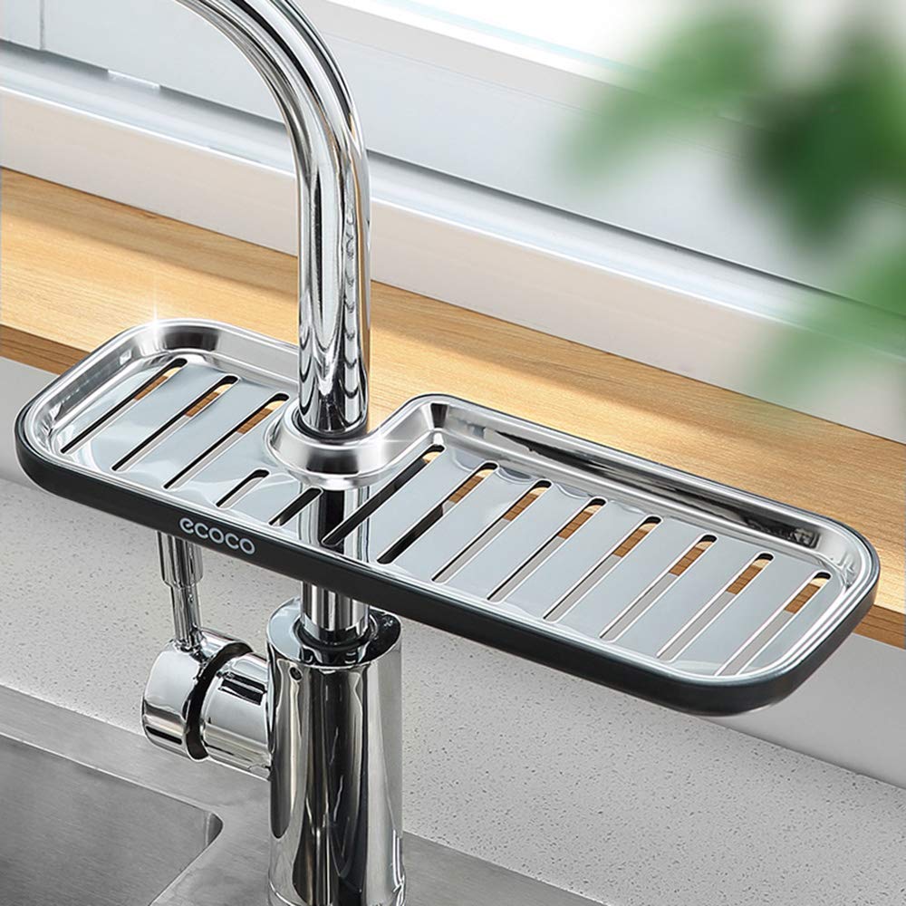 MHTECH Shower Shelf for Shampoo, Soap (No Drilling), Grey and Black (Combination ABS and Stainless Steel) (SLJ-CK-Heise) โ image 1