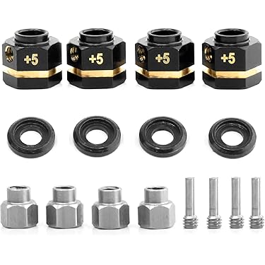Neumáticos Rc Negros Y Negros, 4 Piezas, Con Aleta De Cubo 1 | Envío Gratis