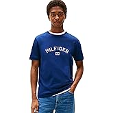 Tommy Hilfiger Mens Short Sleeve Cotton Graphic T-Shirts with Hilfiger Logo