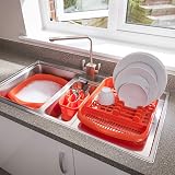 Addis Large Rectangular Washing Up Bowl Flame Orange 9.5 L view 5
