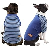 KYEESE 2Pack Dog Sweater, Soft Puppy Sweatshirt Stretchy Pullover Dog Sweater for Small Dogs Boy, Lightweight Fleece Cat Shirt Pet Clothes with Sleeves, M