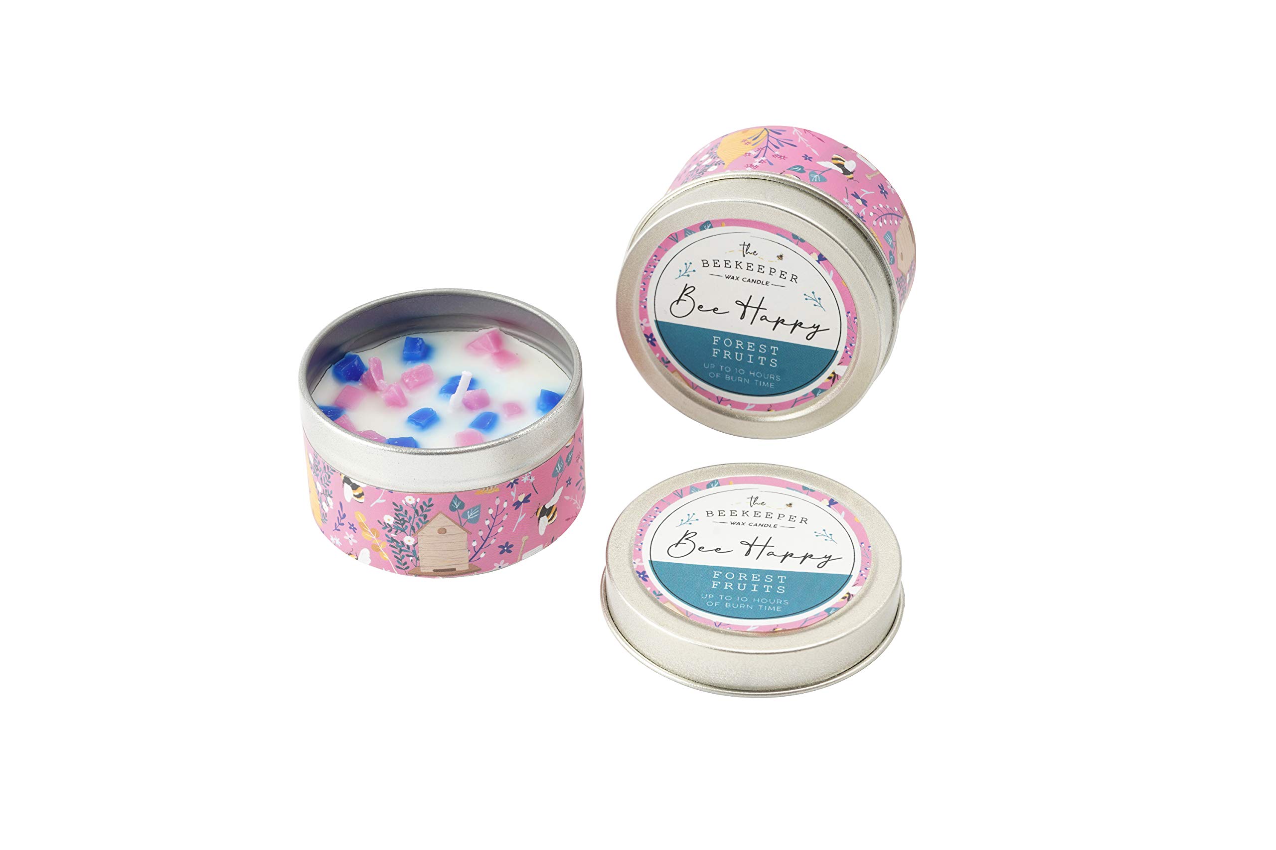 CGB Giftware 'Forest Fruits' Pink Candle | Bee | Homeware | Gifts | Ladies | From The Beekeeper Range | GB03888