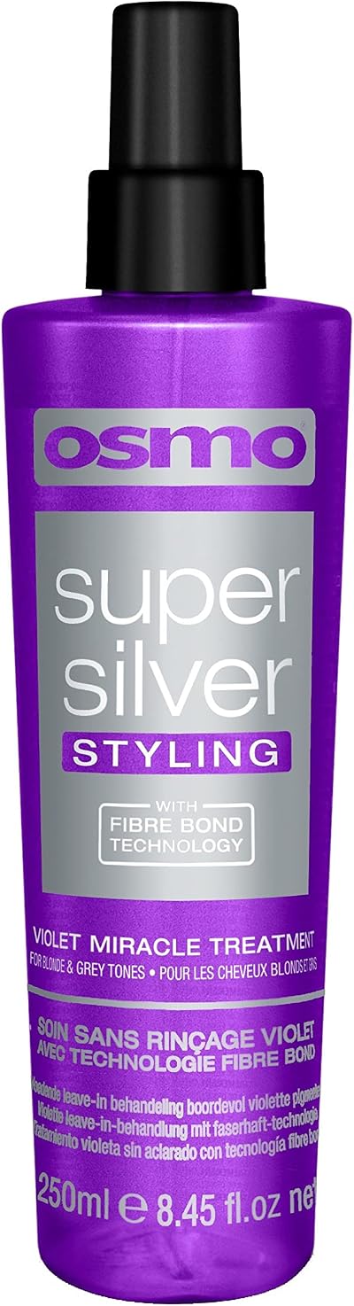 Osmo Super Silver Violet Miracle Styling Hair Treatment Spray 250ml Blonde Grey