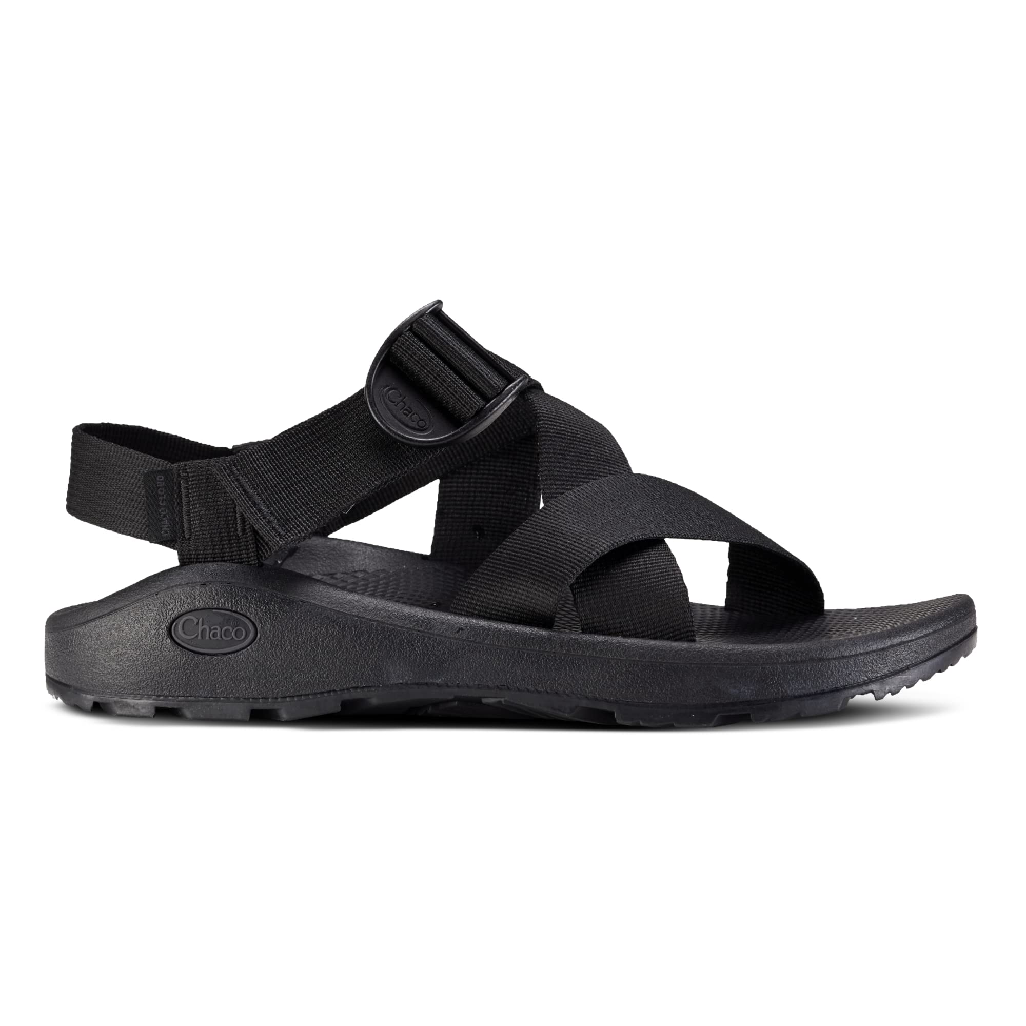 Chaco Men’s MEGA Z Cloud Sport Sandal, Solid Black, 12 M US