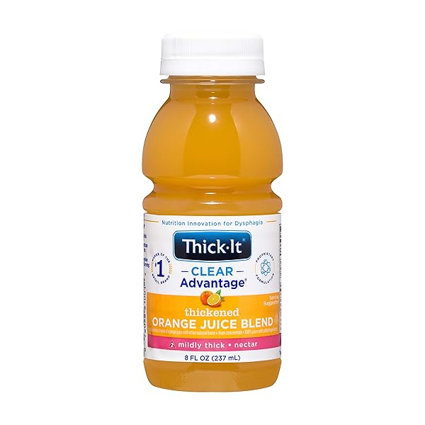 THICK-IT CLEAR ADVANTAGE THICKENED ORANGE JUICE BLEND – MILDLY THICK/NECTAR, 8 OZ BOTTLE