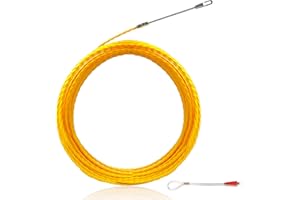 YeloDeer Fish Tape Wire Puller Helpers for Installing Pipes, Wire Fishing Tools with Steel Rope, 66ft (20m)