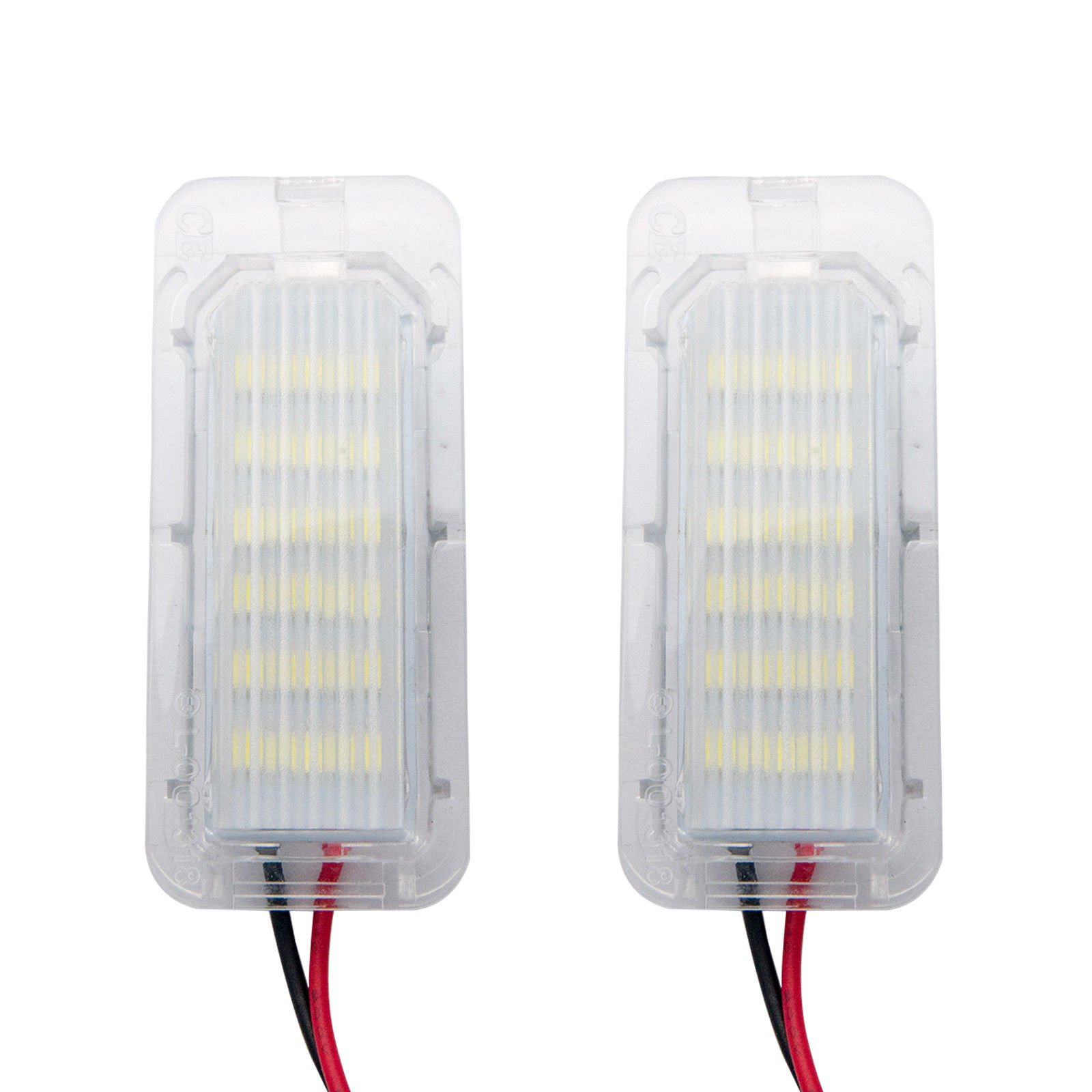 License Plate Light - MASO 6000K 18 SMD LED Number License Plate Light Lamp, White (Pack of 2)