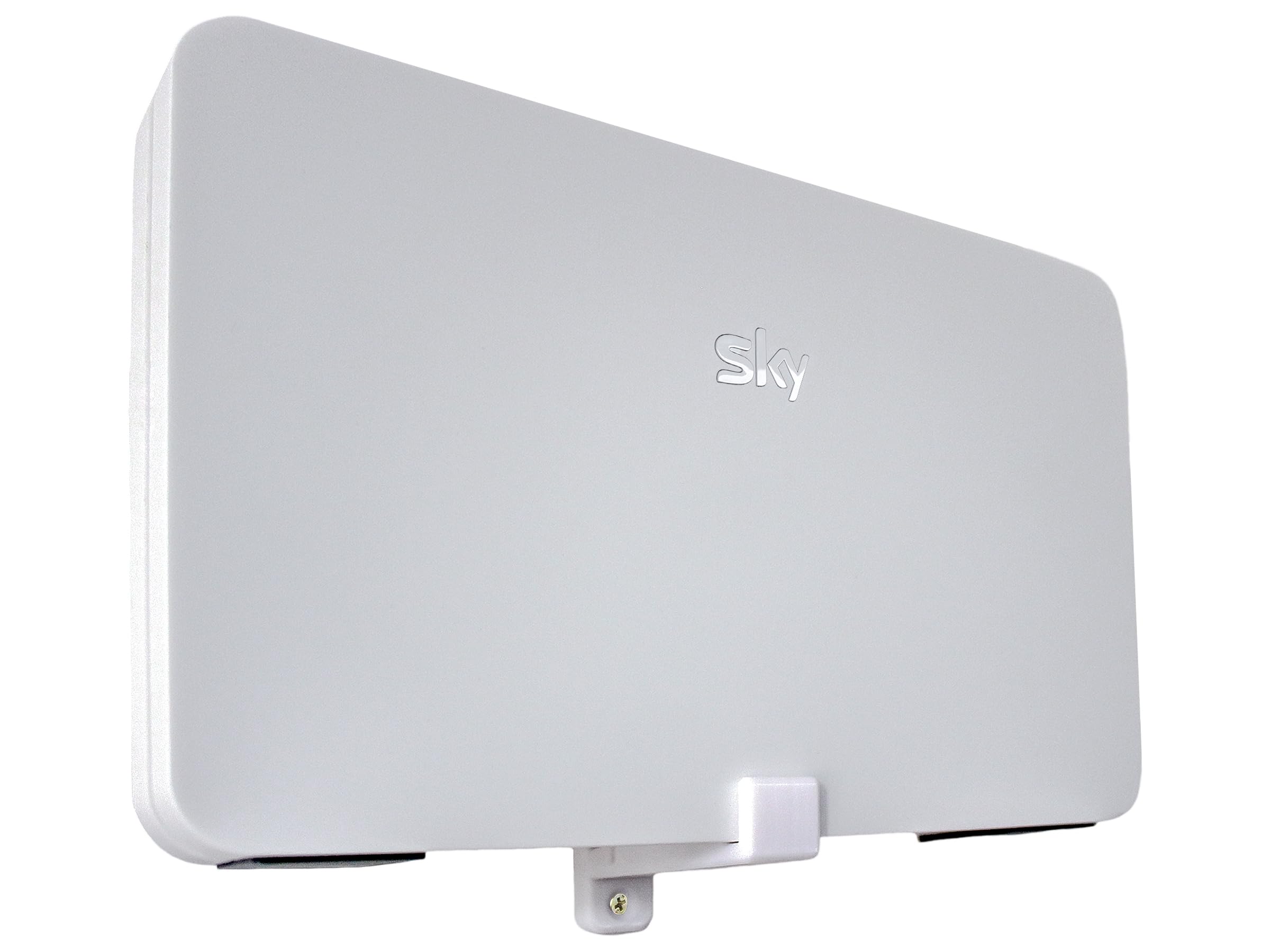 Decoralin Wall Mount for Sky Wifi Max Hub, SR213 SR213A SR203 Broadband Router Bracket, Easy to Install, White, Complete with Screws and Fixings