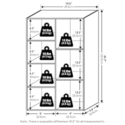 Furinno Luder 7-Cube Open Shelf