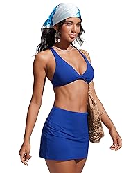 CRZ YOGA Womens V Neck Bikini Tops Twist Front