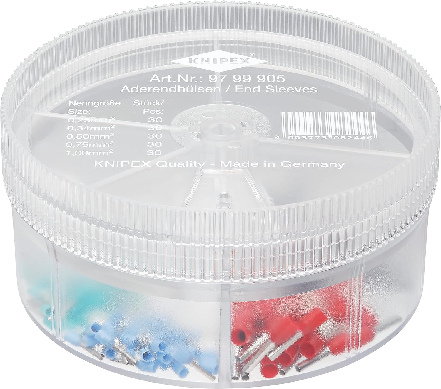 KNIPEX Assortment Boxes with 150 Wire Ferrules, 97 99 905