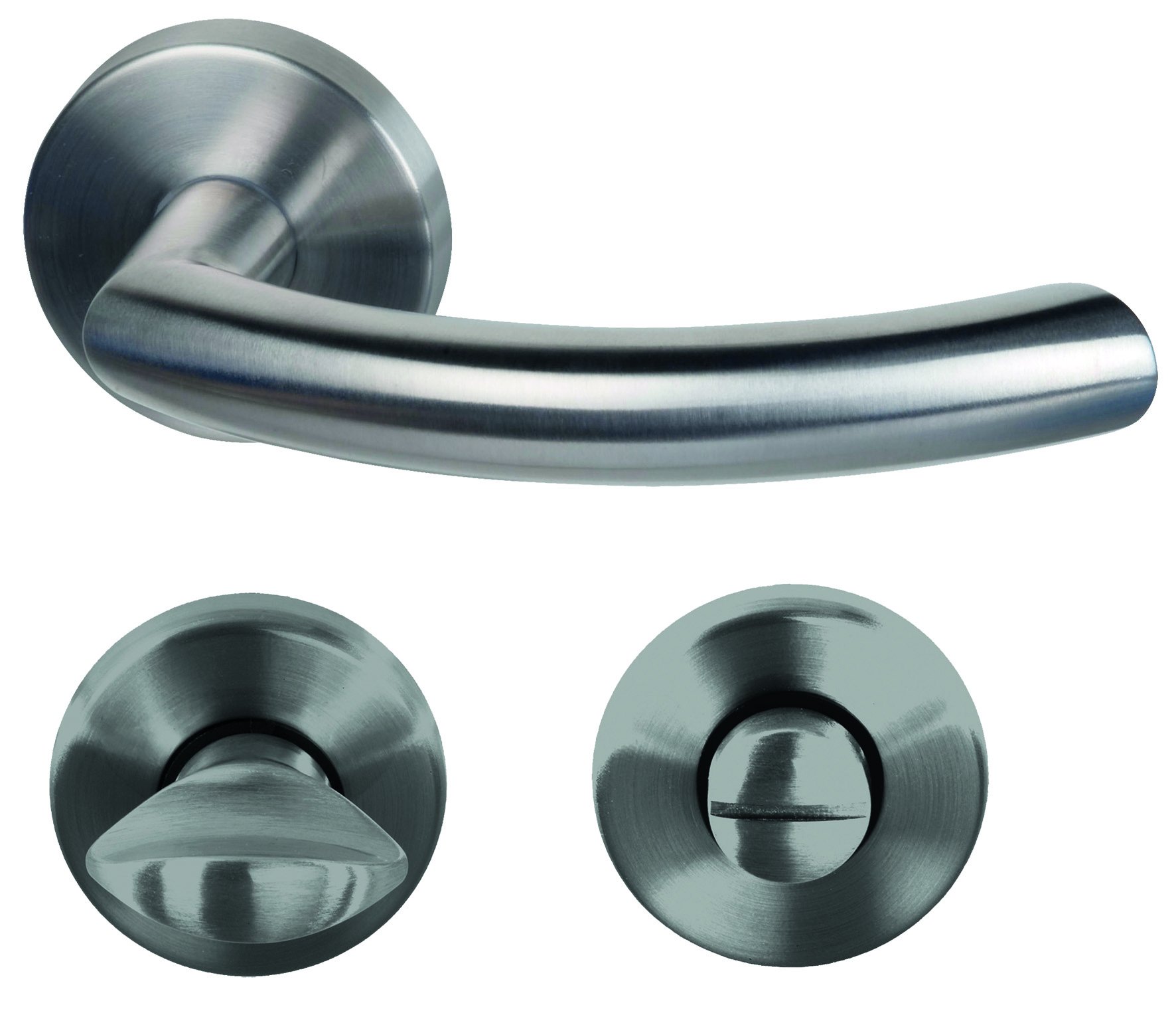 ALPERTEC Stainless Steel Jillian – R 32851673 for Bathroom Doors Bathroom Door Handle Set Door Fittings Door Handle