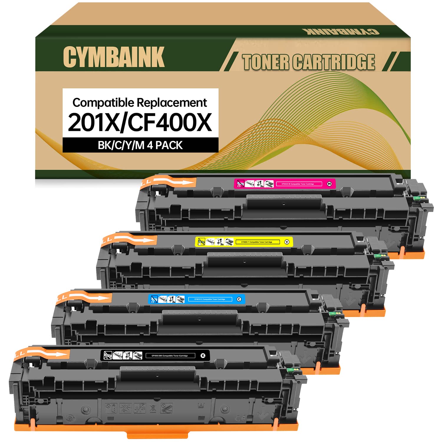 RapmininK Replacement for HP 201X 201A for HP Color LaserJet Pro MFP M277dw Pro M252dw