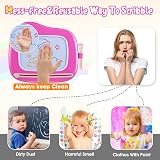 Smasiagon Magnetic Drawing Pad Toddler Doodle Board 8.9in Rose view 5