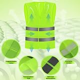 Chyaya 2 Pack Hi Vis Vests Reflective Safety Waistcoats Running Cycling Work view 3