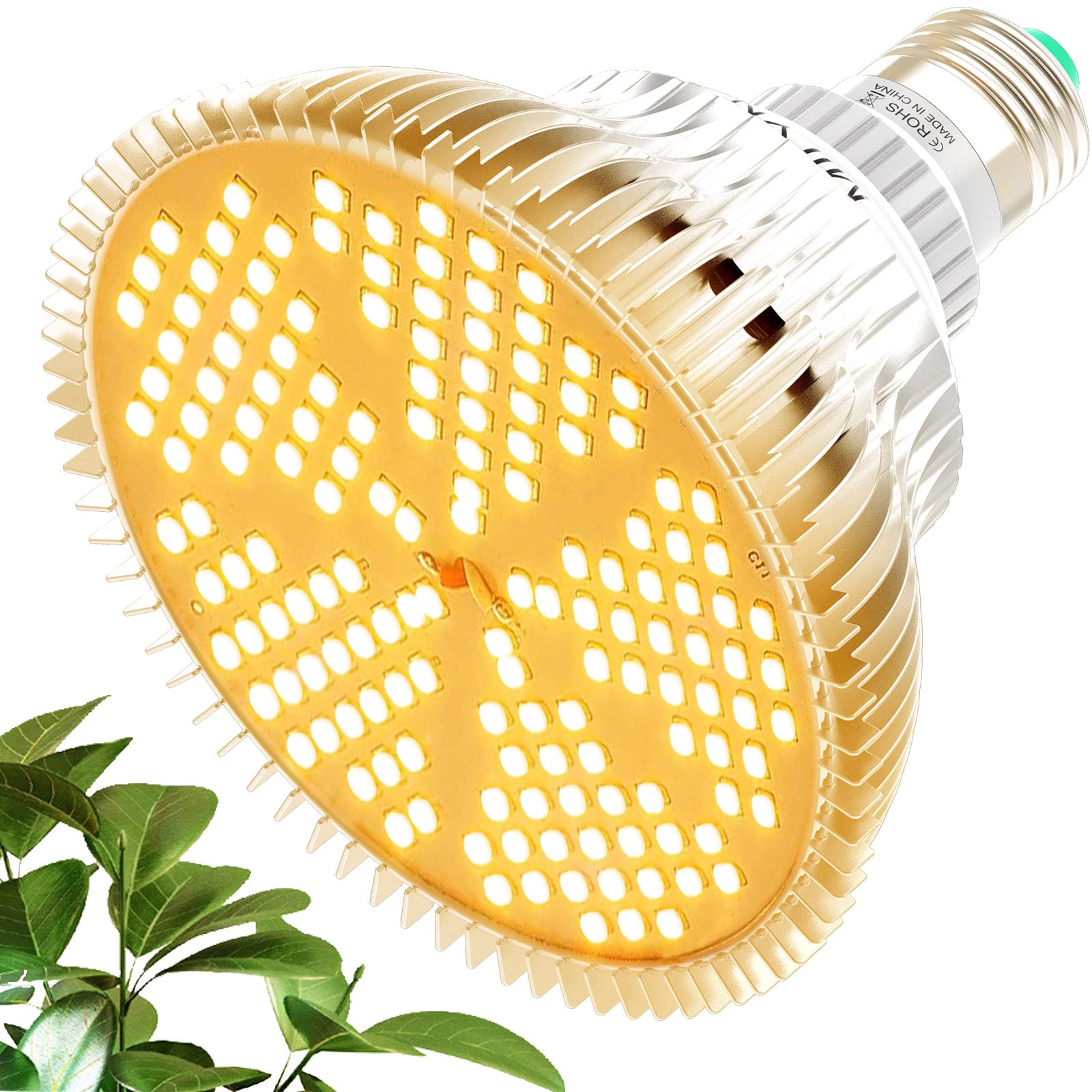 MILYN LED Grow Light Bulb 100W Sunlike Full Spectrum Grow Lamp 150 LEDs Plant Lights, E27 Grow Lights for Indoor Plants, Hydroponic Growing Greenhouse Succulents Veg and Flower Plant Lamp