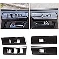 Voodonala for Toyota 4Runner Window Lift Switch Decoration Trim fit Toyota 4Runner SUV 2010-2023 NOT Fit Right Hand Drive(Carbon Fiber Grain,4Pcs/Set,ABS)