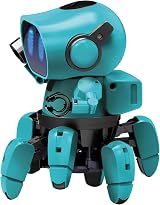 CONSTRUCT & CREATE Tobbie Self-Guiding AI Robot STEM Kit Blue 114 Pcs view 2
