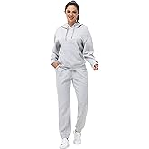 Blaosn Workout 2 Piece Sweatsuits Sets for Women Oversized Hoodie Sweatshirts Jogger Pants Matching Outfits Lounge Clothes