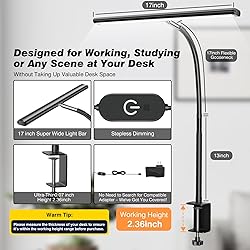 Airlonv LED Desk Lamp for Office Home, Eye-Caring