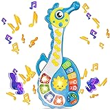 HOMCENT Baby Musical Toy Guitar for Toddlers, Electronic Learning Sensory Toy Musical Keyboard Piano Drum Set, Learning & Edu