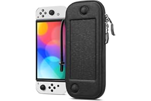 Fintie Slim Carrying Case for Nintendo Switch OLED Model 2021/Switch 2017 - [Slim Fit] Shockproof Protective Travel Storage B