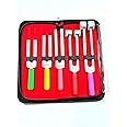 5pcs Premium Tuning Fork Set - Colored C2048 + C1024 + C512 + C256 + C128 Diagnostic Neurological (Cynamed)
