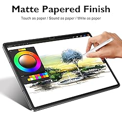 Esanik 2 Pack Like Paper Glass Screen Protector for