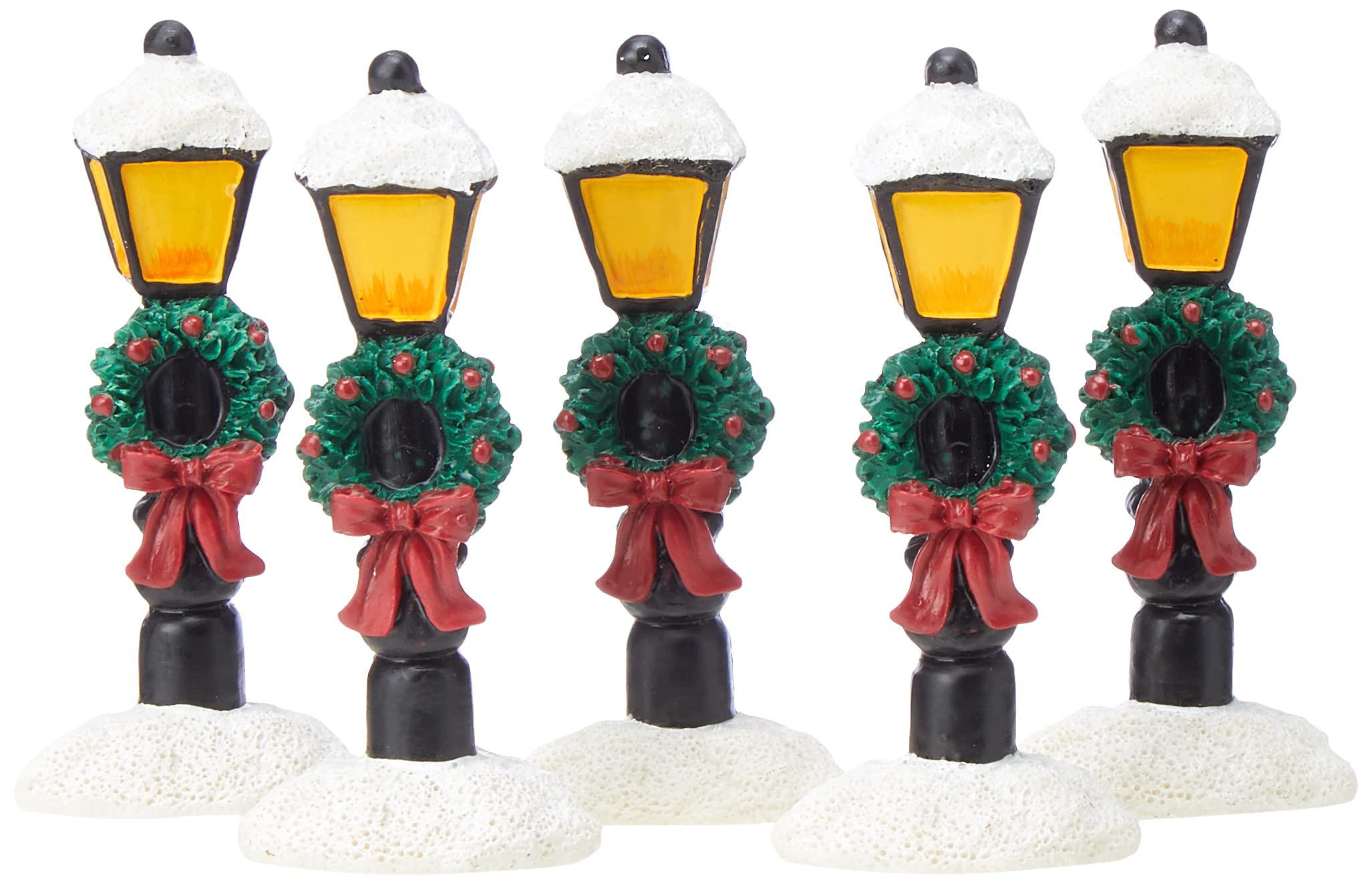 Anniversary House F337 Snowy Lamp Post Cake Toppers-12 Pcs