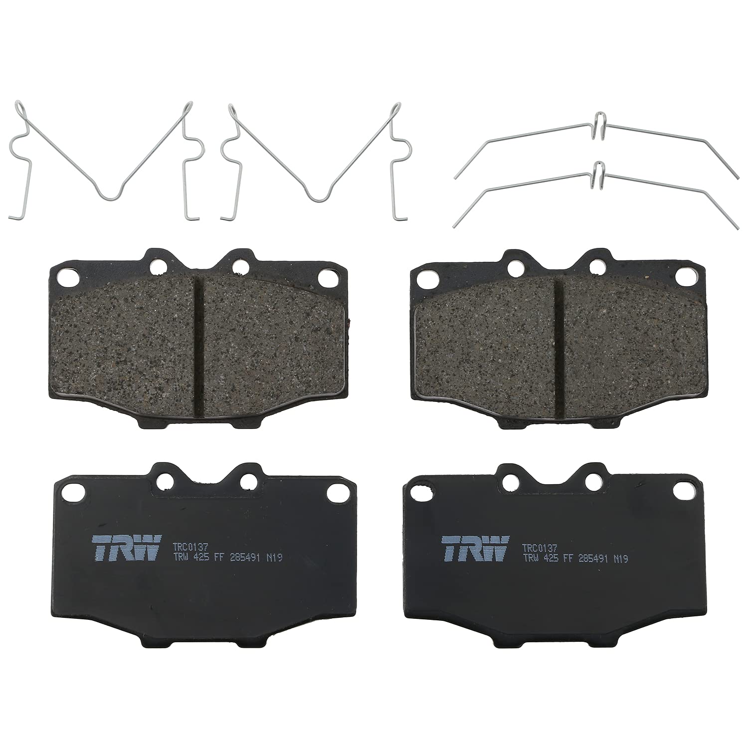 Photo 1 of TRW Pro TRC0137 Disc Brake Pad Set For Toyota Pickup 1985-1988, Front, And Other Applications