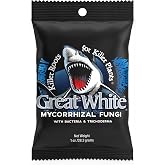 Great White Mycorrhizal Fungi, Beneficial Bacteria for Plant Growth, Root Booster, Concentrated 3-in-1 Formula by Plant Success (1 oz)